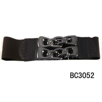 Ceinture élastique femme avec boucle en métal